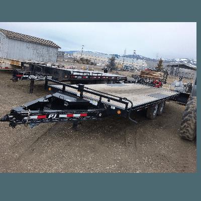 Rental store for deckover trailer 22 foot hydraulic tilt in the Missoula area